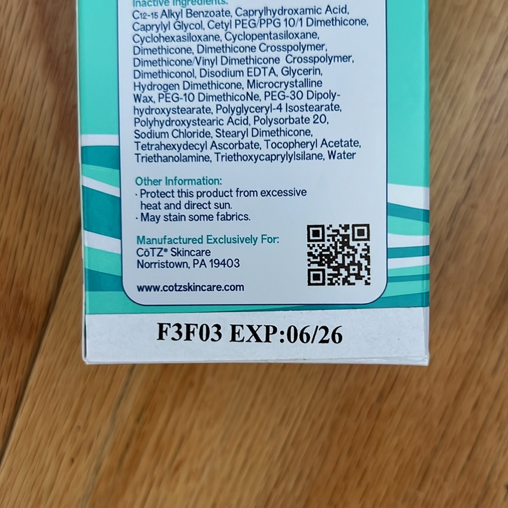 Cotz Sensitive SPF 40 Broad Spectrum UVA-UVB Face & Body - Picture 4 of 4